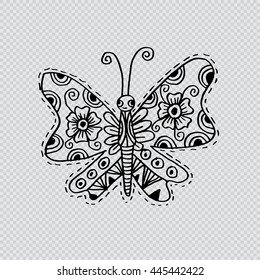 Butterfly with decorative style