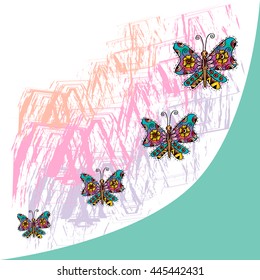 Butterfly with decorative style