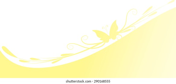 butterfly design with background