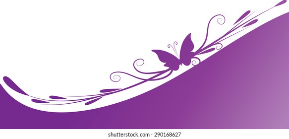 butterfly design with background