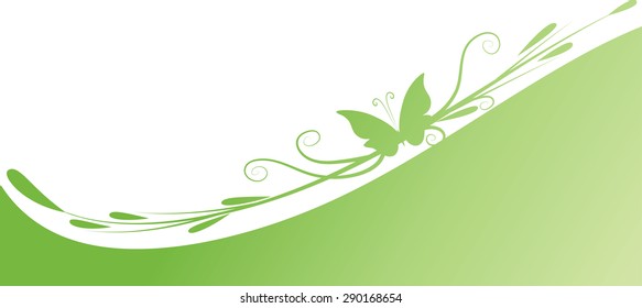 butterfly design with background