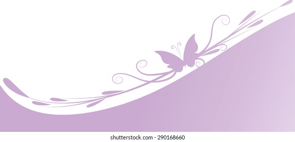 butterfly design with background
