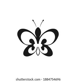 butterfly design concept and icon