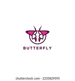 butterfly. design logo icon design template