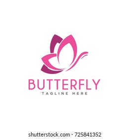 butterfly design logo template