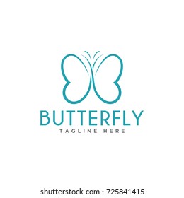 butterfly design logo template