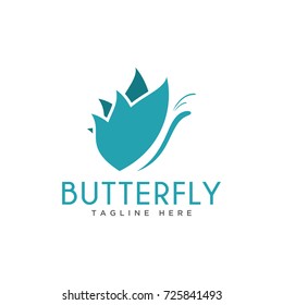 butterfly design logo template