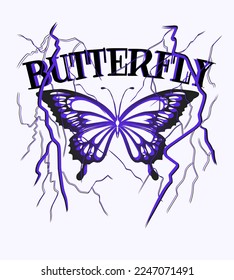 Butterfly Design Modern For T-shirt, Streetwater, Poster and other