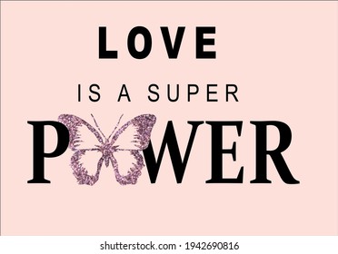 butterfly design on super power love mssage margarita mariposa stationery,mug,t shirt,phone case fashion slogan style spring summer sticker 