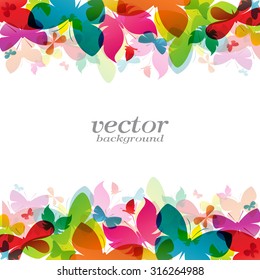 Butterfly design on white background - Vector Illustration, background