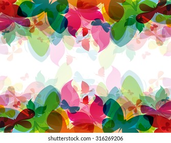 Butterfly design on white background - Vector Illustration, background