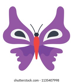 
Butterfly design with owl like shape on the upper wing edges, icon for hypolimnas bolina butterfly 
