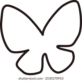 Butterfly design symbol illustration. Stylish impression. Vector illustration.