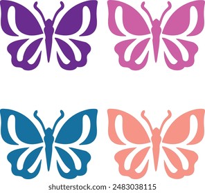 Diseño de mariposa, también son populares en la moda y los patrones textiles, creando motivos visualmente atractivos.