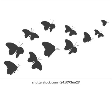 butterfly and disy flower vector for fashion or decortion