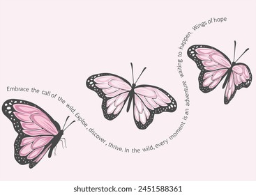 butterfly and disy flower vector for fashion or decortion