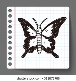 butterfly doodle