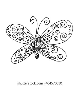 butterfly doodle