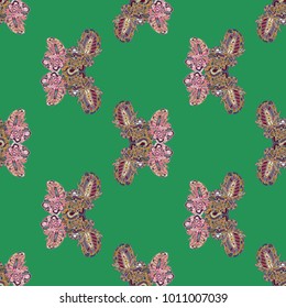 Butterfly doodle seamless pattern zentangle inspired art for new backdrop. Decorative hand drawn background can be used for wallpaper, pattern fills, web page background, surface textures and other