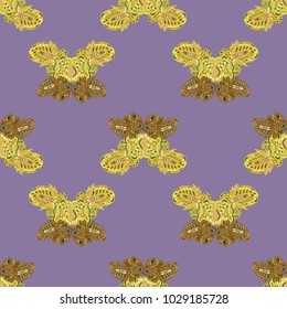 Butterfly doodle seamless pattern zentangle inspired art for new backdrop. Decorative hand drawn background can be used for wallpaper, pattern fills, web page background, surface textures and other