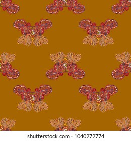 Butterfly doodle seamless pattern zentangle inspired art for new backdrop. Decorative hand drawn background can be used for wallpaper, pattern fills, web page background, surface textures and other