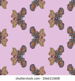 Butterfly doodle seamless pattern zentangle inspired art for new backdrop. Decorative hand drawn background can be used for wallpaper, pattern fills, web page background, surface textures and other