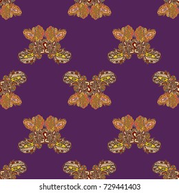 Butterfly doodle seamless pattern zentangle inspired art for new backdrop. Decorative hand drawn background can be used for wallpaper, pattern fills, web page background, surface textures and other