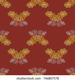 Butterfly doodle seamless pattern zentangle inspired art for new backdrop. Decorative hand drawn background can be used for wallpaper, pattern fills, web page background, surface textures and other