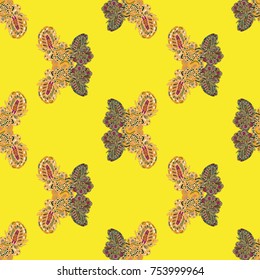 Butterfly doodle seamless pattern zentangle inspired art for new backdrop. Decorative hand drawn background can be used for wallpaper, pattern fills, web page background, surface textures and other