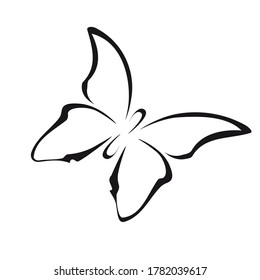 butterfly outline images stock photos vectors shutterstock