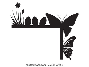 butterfly door corner, moth laser cut