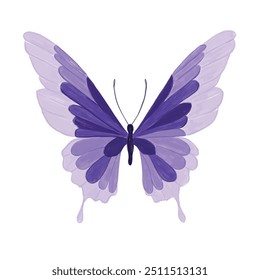 butterfly drawing. purple and shades butterfly. girl tshirt pattern design