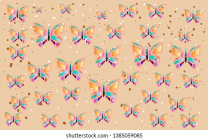 butterfly effect background vector eps 10
