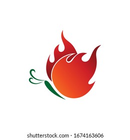 
Butterfly fire logo design vector