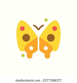 butterfly flat icon, isolated icon in light background, perfect for website, blog, logo, graphic design, social media, UI, mobile app