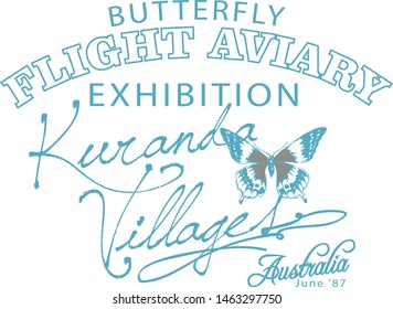 butterfly flight aviary exhibition, women t shirt print 