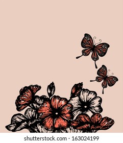Butterfly floral