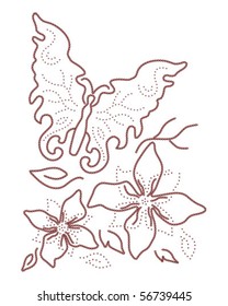 Butterfly floral