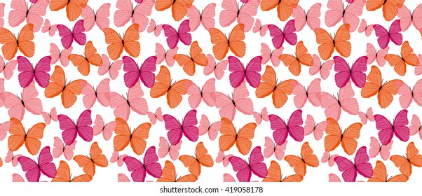 Butterfly floral pattern