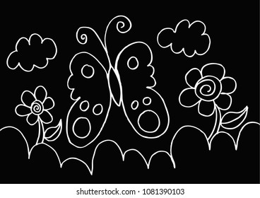 butterfly and flower