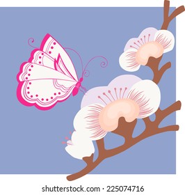 butterfly and flower