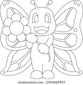 Butterfly Flower Animal Vector Graphic Art Illustration