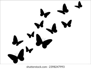 butterfly and flower design vector art