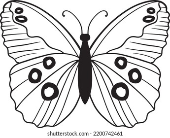 butterfly flower hand drawn illustration boho pattern tattoo svg