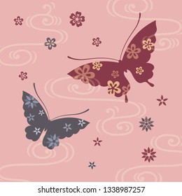 蝶 和風 のイラスト素材 画像 ベクター画像 Shutterstock
