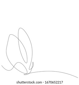 Butterfly fly line drawing animal background vector illustration
