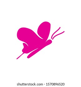 Butterfly Fly Logo Design Template Illustration icon Isolated