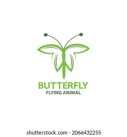 Butterfly Flying Animal Logo Design