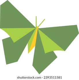 butterfly flying decoration paper vector