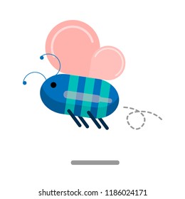 Butterfly flying illustrator design.